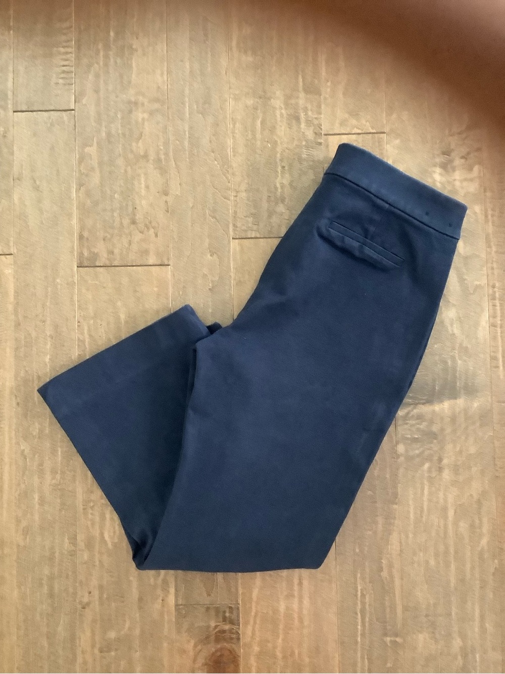 J. Crew  Navy Chinos - Flat Front Cotton Trousers, M